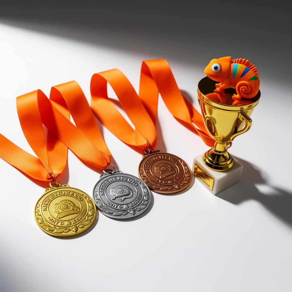 Medalhas e troféu Destrava